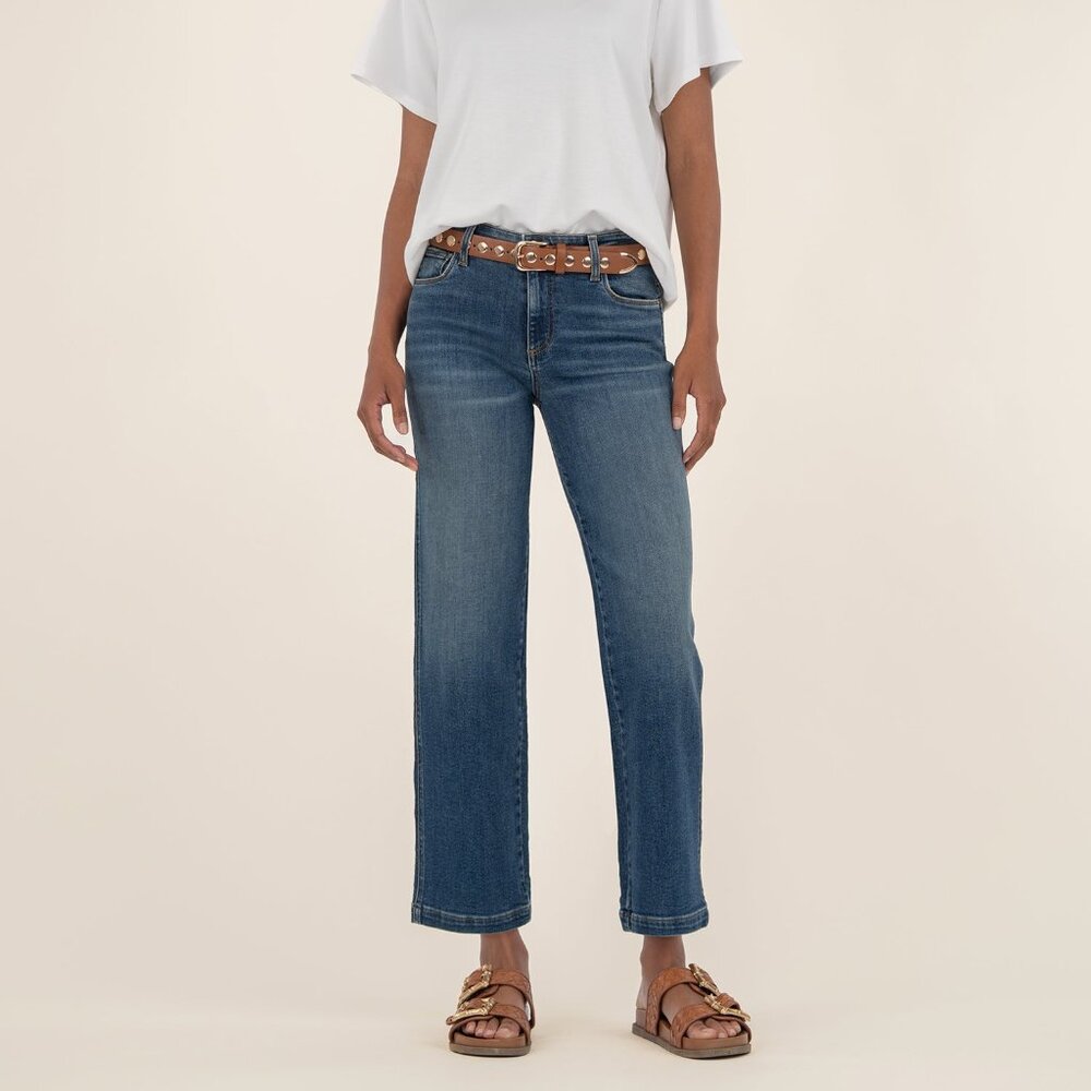 Kut from the Kloth Pattie Mid Rise Straight Leg, Exclusive Size 1010 / Exhibitin
